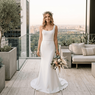Ethereal Satin Bridal Dress - Diva Melody