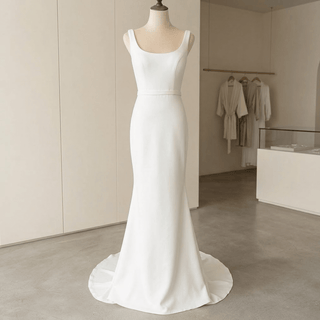 Ethereal Satin Bridal Dress - Diva Melody