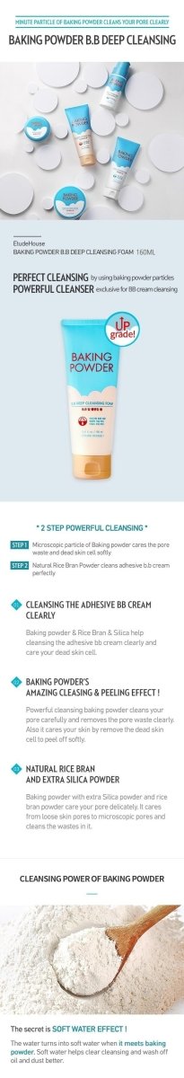 [EtudeHouse] Baking Powder B.B Deep Cleansing Foam 160ml - Diva Melody