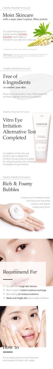 [EtudeHouse] Moistfull Collagen Cleansing Foam 150ml - Diva Melody