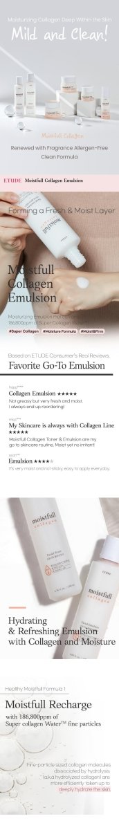 [EtudeHouse] Moistfull Collagen Emulsion 180ml - Diva Melody