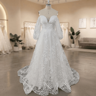 Exquisite 3D Lace Wedding Dress - Diva Melody