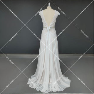 Exquisite Beaded Lace Bridal Dress - Diva Melody