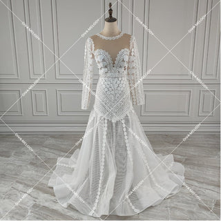 Exquisite Long Sleeves Wedding Dress - Diva Melody