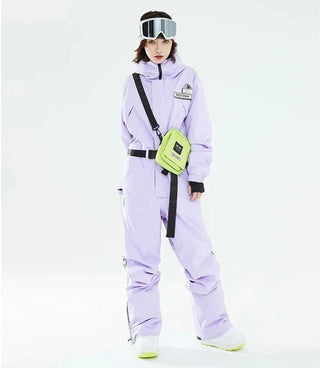 Extra Thick Men Women Ski Jumpsuit Straight Full Overalls Winter Warm Outdoor - Diva Melody