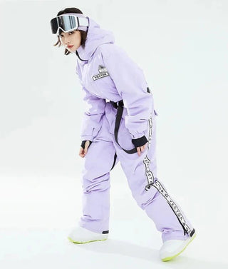 Extra Thick Men Women Ski Jumpsuit Straight Full Overalls Winter Warm Outdoor - Diva Melody