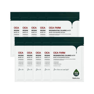 [Farmstay] Cica Farm Regenerating Calming Mask 25ml*10pcs - Diva Melody
