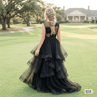 Fashion Black Wedding Dress - Diva Melody