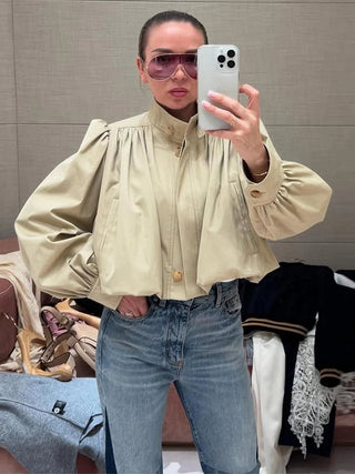 Fashion Long Sleeve Bomber Jacket - Diva Melody