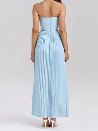 Fashion Strapless A - line Maxi Dress - Diva Melody