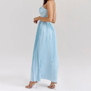 Fashion Strapless A - line Maxi Dress - Diva Melody