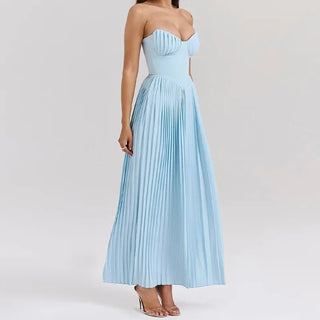 Fashion Strapless A - line Maxi Dress - Diva Melody