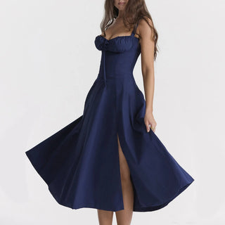 Floral Print Bustier Beach Dress - Diva Melody