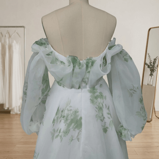 Floral Sweep Train Bridal Gown - Diva Melody