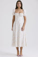 Short-Sleeve Long Dress