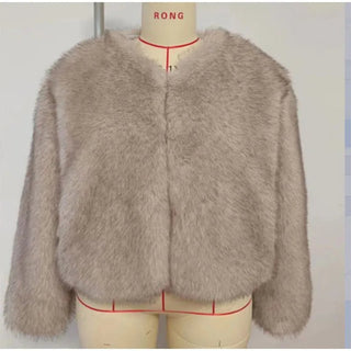 Fur Coat Warm Furry Long Sleeve Outwear - Diva Melody