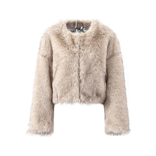 Fur Coat Warm Furry Long Sleeve Outwear - Diva Melody