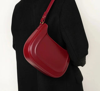 Genuine Leather Minimalist Shoulder Bag - Diva Melody