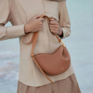 Genuine Leather Saddle Crossbody Bag - Diva Melody