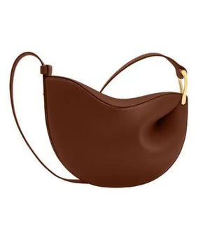 Genuine Leather Saddle Crossbody Bag - Diva Melody