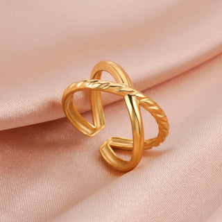 Geometric Heart Aesthetic Adjustable Ring Party Jewelry Gifts - Diva Melody