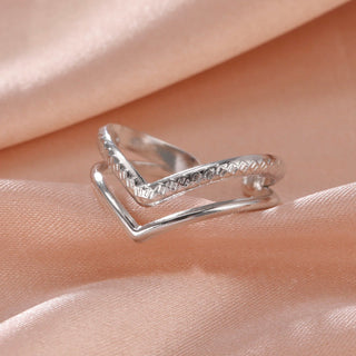 Geometric Heart Aesthetic Adjustable Ring Party Jewelry Gifts - Diva Melody