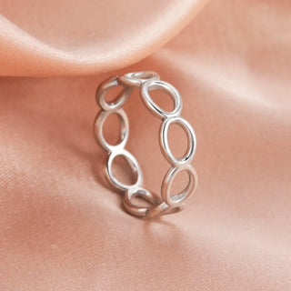 Geometric Heart Aesthetic Adjustable Ring Party Jewelry Gifts - Diva Melody