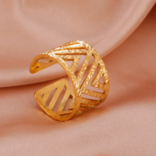 Geometric Heart Aesthetic Adjustable Ring Party Jewelry Gifts - Diva Melody