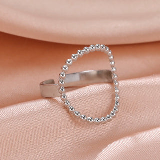 Geometric Heart Aesthetic Adjustable Ring Party Jewelry Gifts - Diva Melody