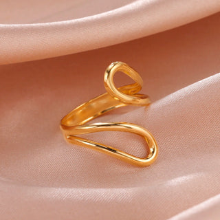 Geometric Heart Aesthetic Adjustable Ring Party Jewelry Gifts - Diva Melody