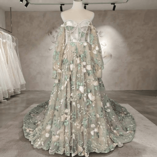 Glamorous Flower Lace Wedding Dresses - Diva Melody
