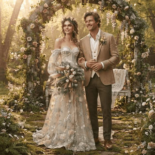 Glamorous Flower Lace Wedding Dresses - Diva Melody