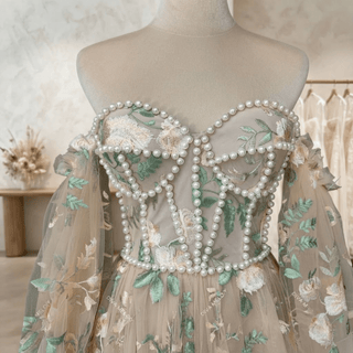 Glamorous Flower Lace Wedding Dresses - Diva Melody