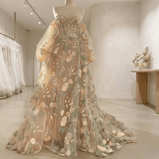 Glamorous Flower Lace Wedding Dresses - Diva Melody