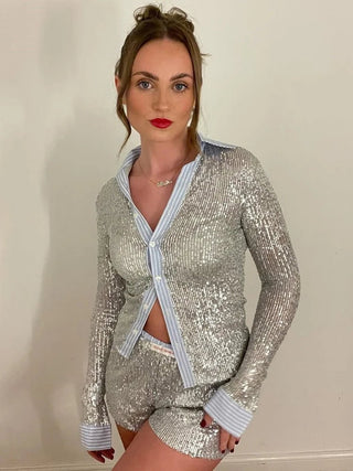 Glitter Shirt and Shorts Set - Diva Melody