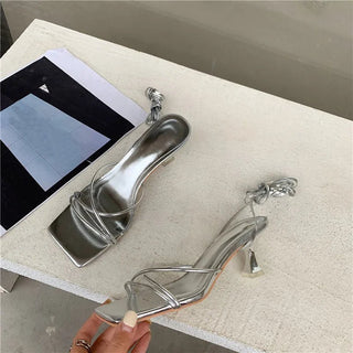 Gold Silver Gladiator Sandals - Diva Melody