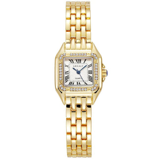 Gold Stainless Steel Fashion Quartz Watch - Diva Melody