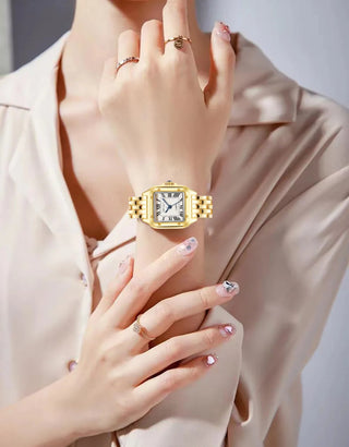 Gold Stainless Steel Fashion Quartz Watch - Diva Melody