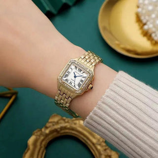 Gold Stainless Steel Fashion Quartz Watch - Diva Melody