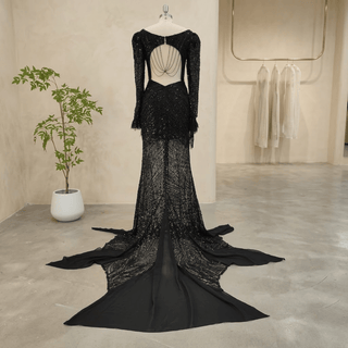 Gothic Sequin Mermaid Wedding Dress - Diva Melody