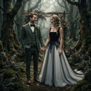 Gothic Tulle Wedding Dress - Diva Melody