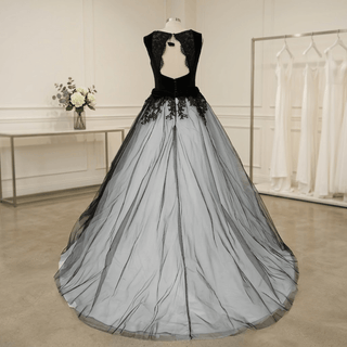 Gothic Tulle Wedding Dress - Diva Melody