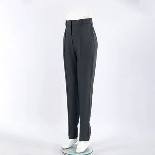 Gray Office Pencil Pintuck Pants - Diva Melody