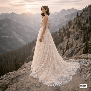 Halter Neck Bridal Dress - Diva Melody