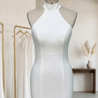 Halter Neck Mermaid Wedding Dress - Diva Melody