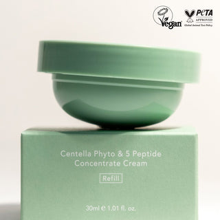 [haruharuwonder] Centella Phyto & 5 Peptide Concentrate Cream 30ml + Refill 30ml - Diva Melody