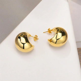 Heart Stud Earrings Minimalist Eardrops Girl Party Jewelry Couple Gifts - Diva Melody