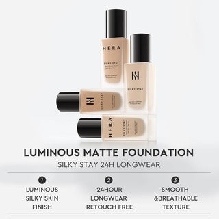 [Hera] Silky Stay Foundation 24h Longwear PA++ 30g - 23N1 BEIGE - Diva Melody