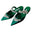 Green flat shoes