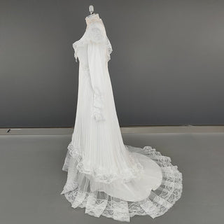 High Neck Victorian Wedding Dress - Diva Melody